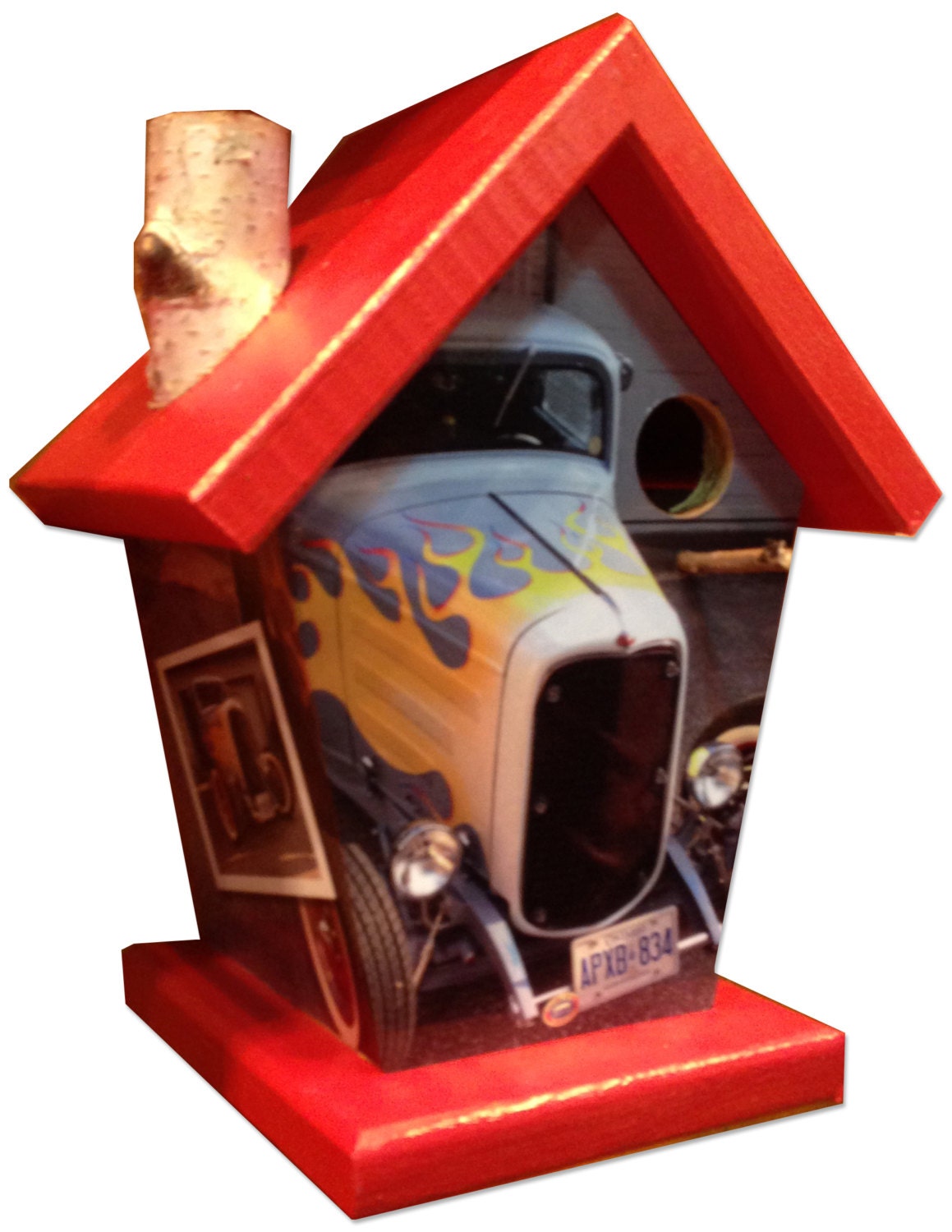 Custom Drag Car Birdhouse