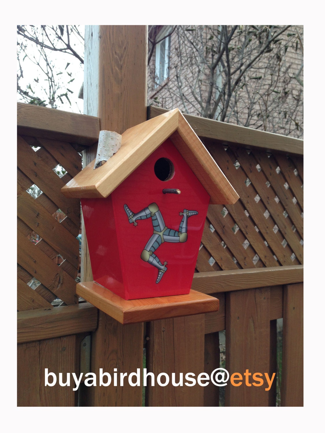 Isle of Man Flag Birdhouse
