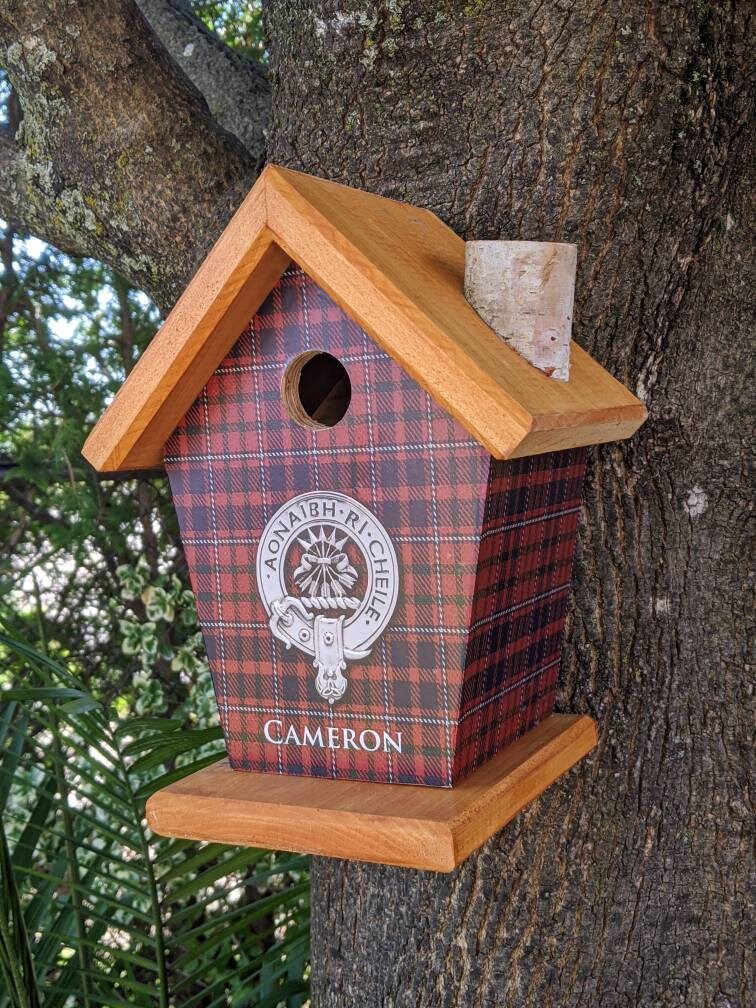 Cameron Tartans and Crest Birdhouse