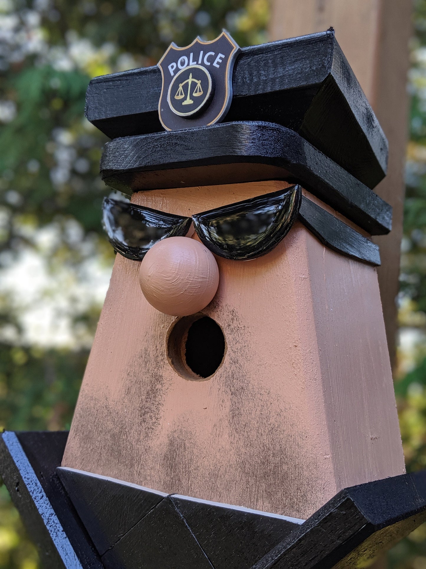 Police Officer ( with a 5 O’Clock shadow)Birdhouse