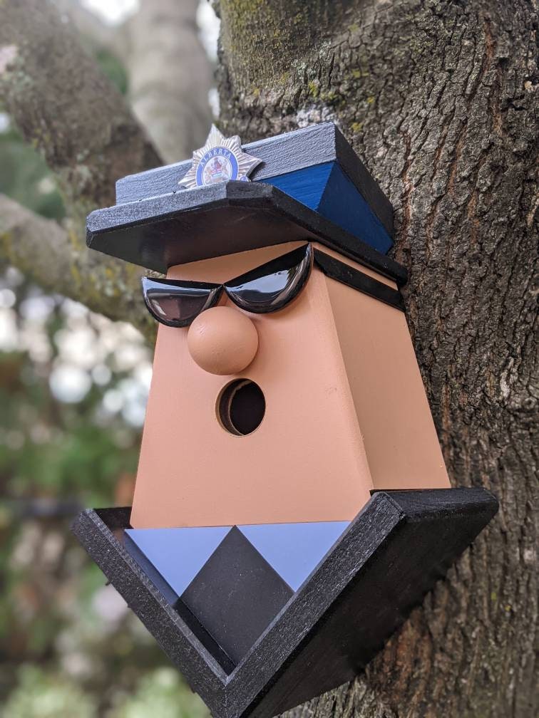 Upside Down Alberta Correctional Service Birdhouse