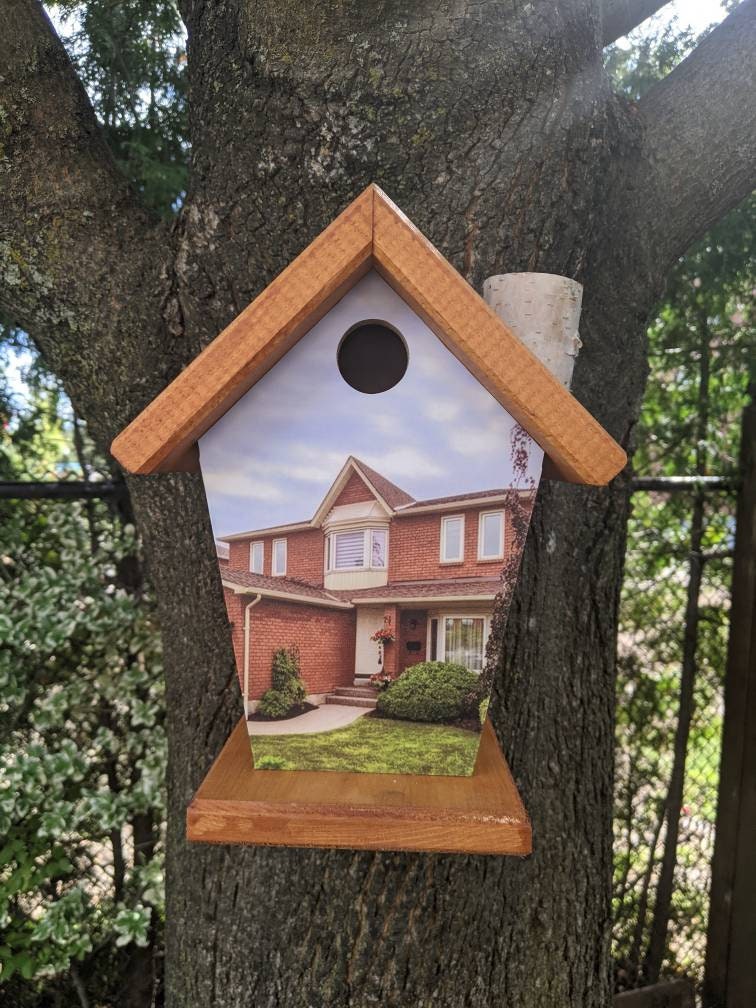 Personalized (Home image wrapped) Birdhouse