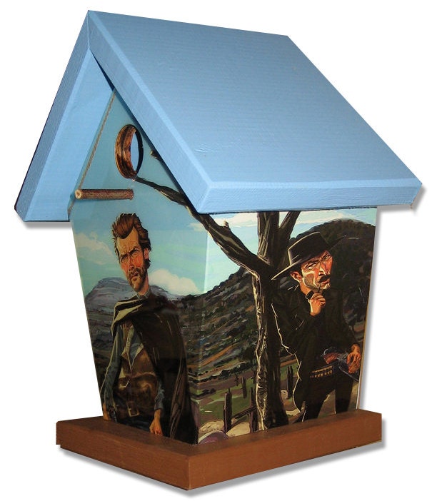 Clint Eastwood (Blue Roof) Birdhouse
