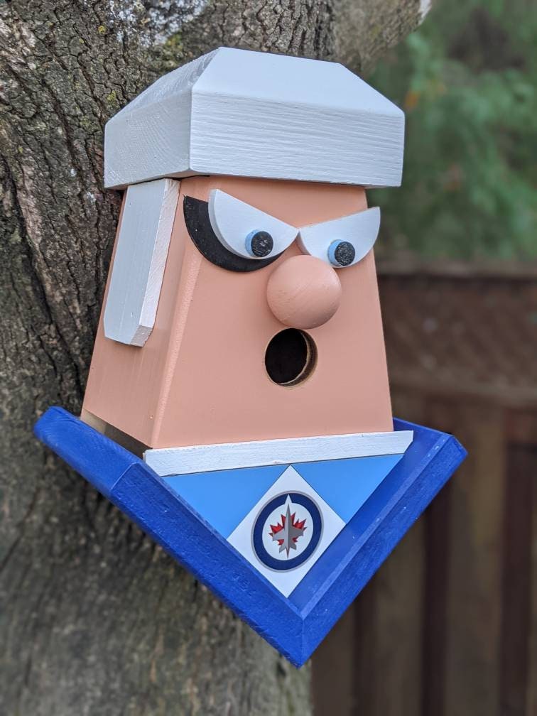 Winnipeg Jets Player with black eye Birdhouse