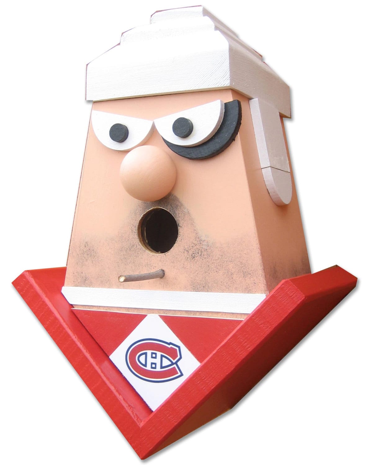 Hockey Player with Black Eye Birdhouse