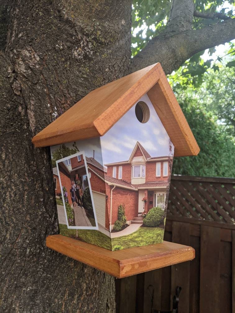 Personalized (Home image wrapped) Birdhouse
