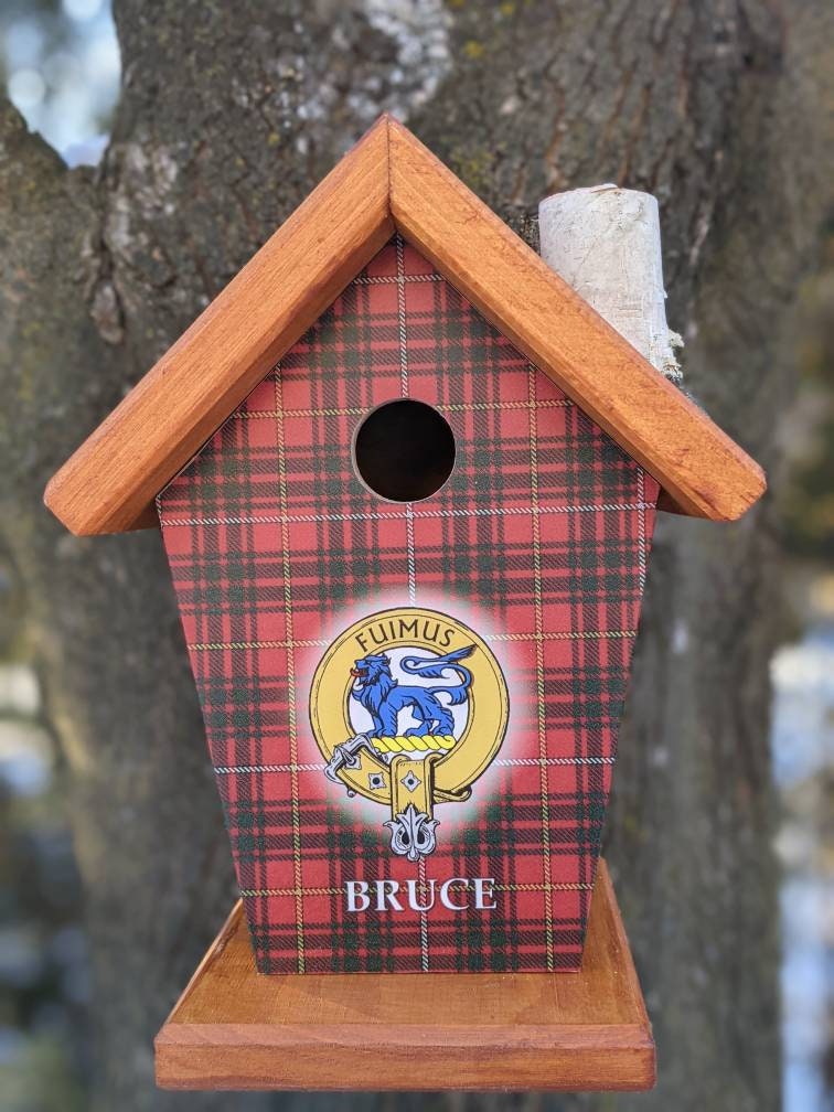 Bruce Crest & Tartan Birdhouse