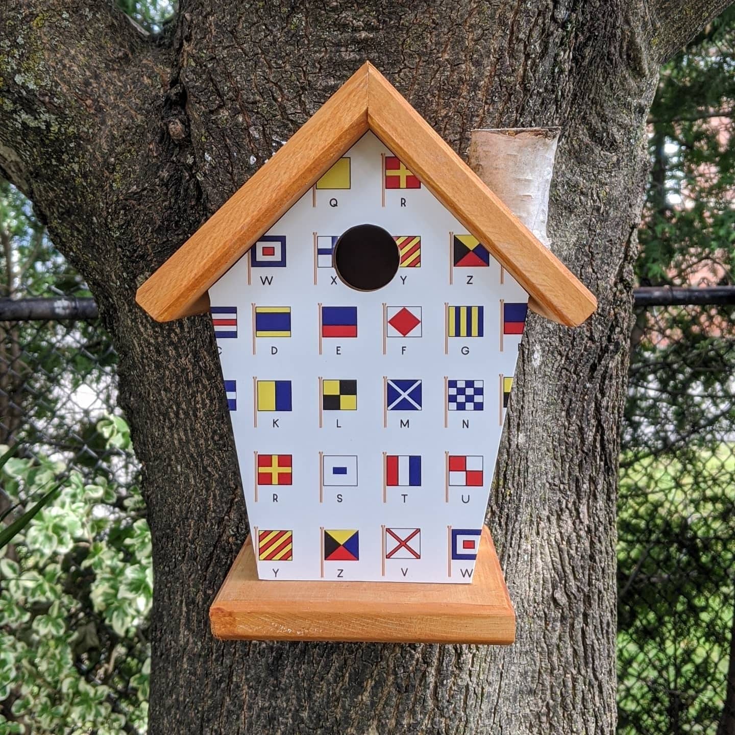 Nautical Flags Birdhouse