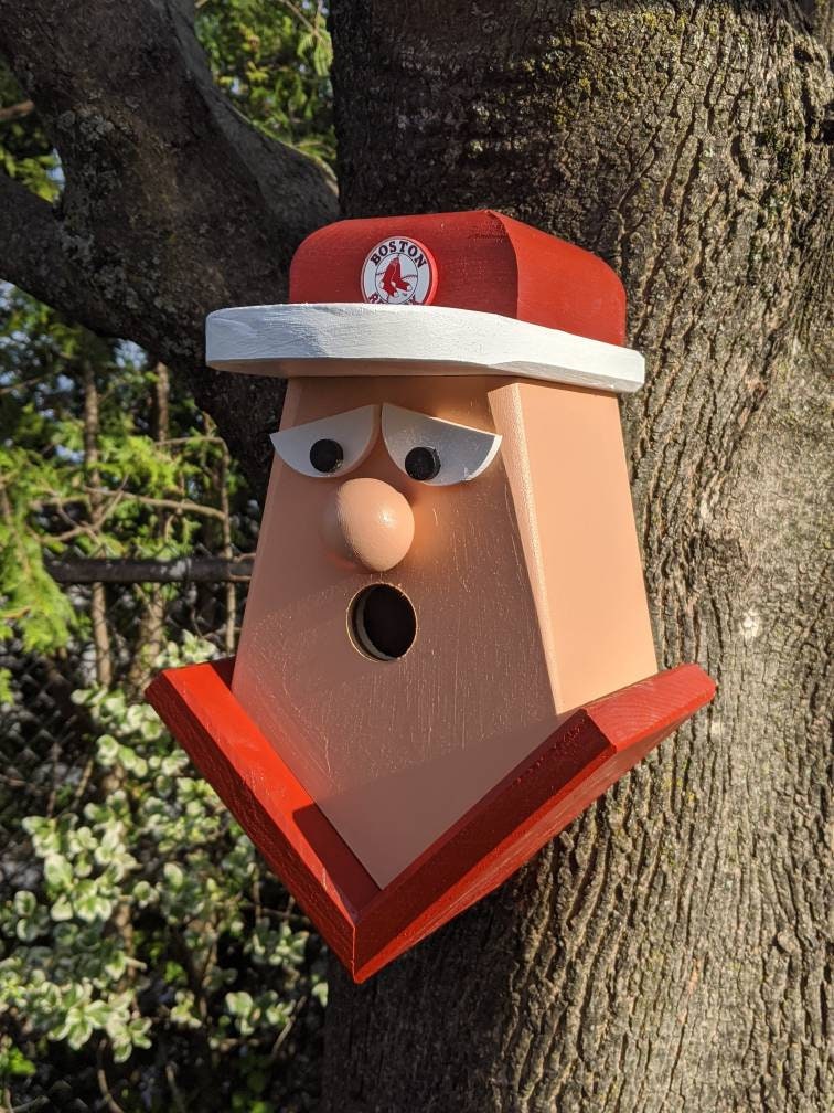 Boston Red Sox Player Birdhouse