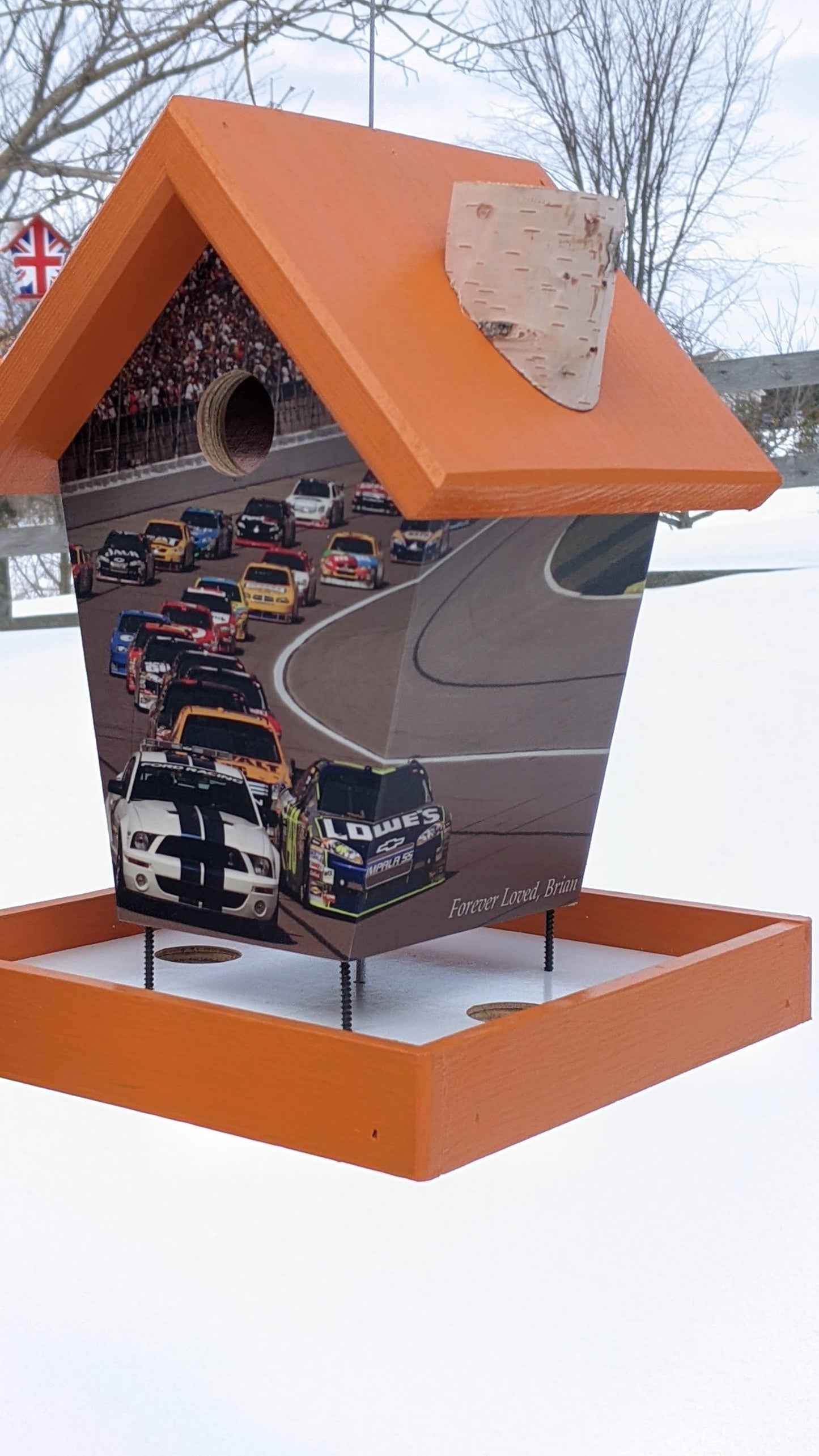 Memorial NASCAR Bird Feeder