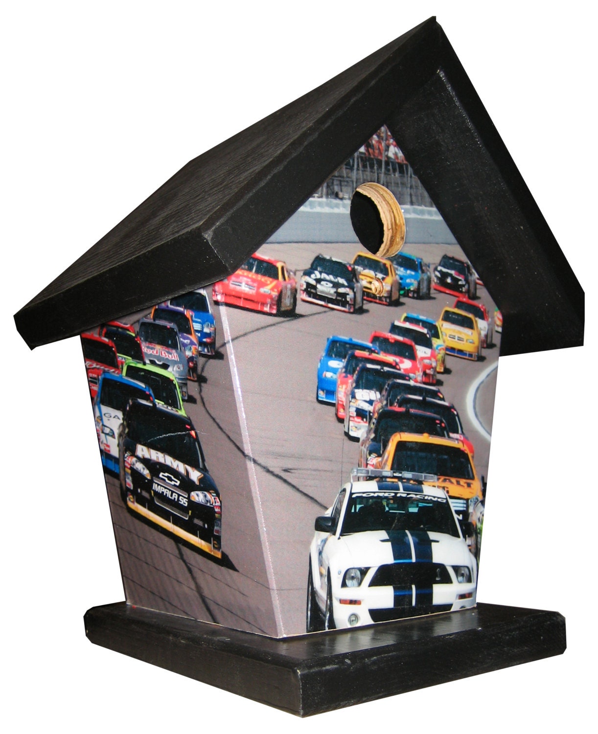 Nascar (Yellow Roof) Birdhouse Sports