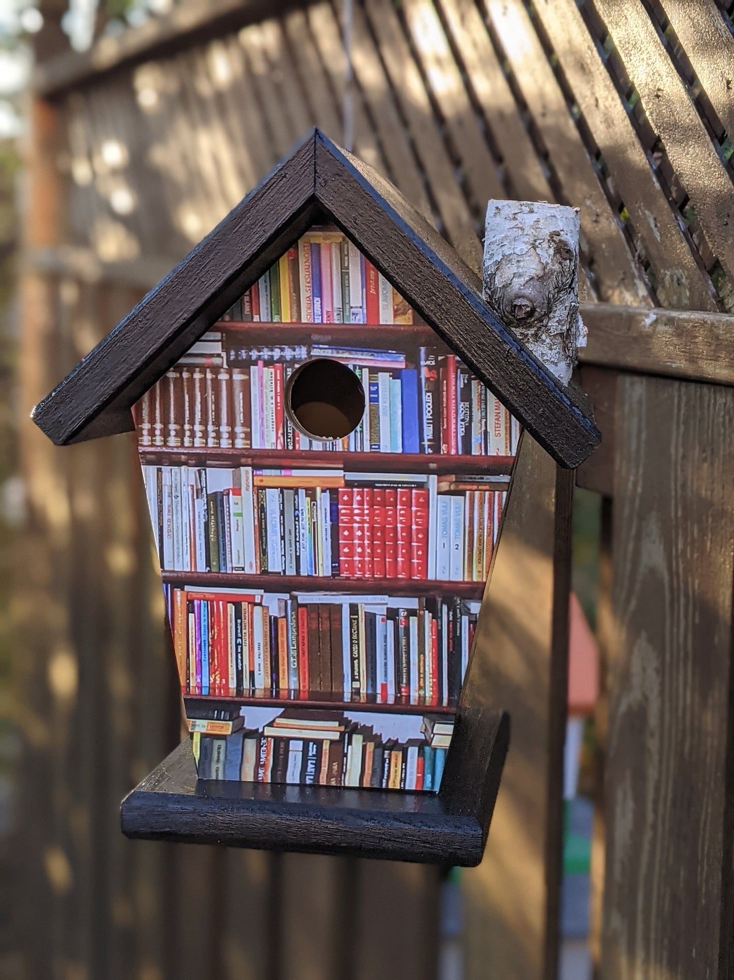 Book Nook (Black Roof) Birdhouse