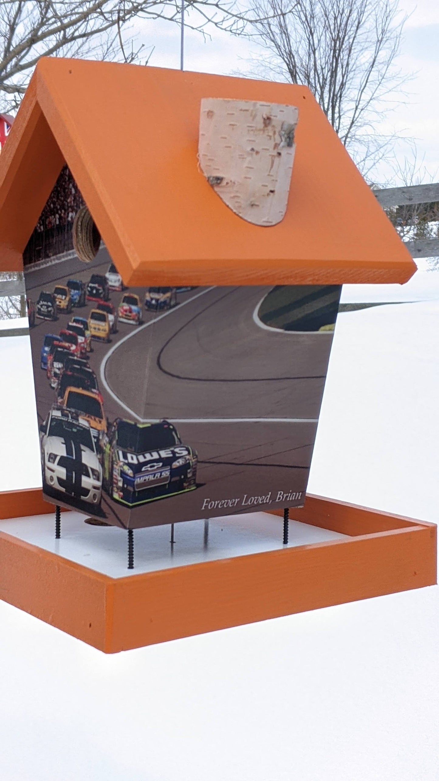 Memorial NASCAR Bird Feeder