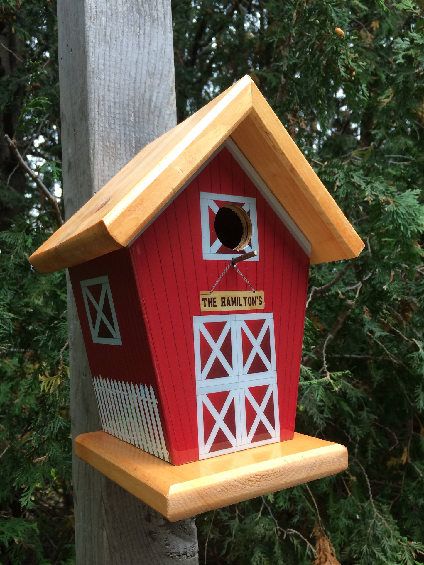 Personalized Barn Birdhouse