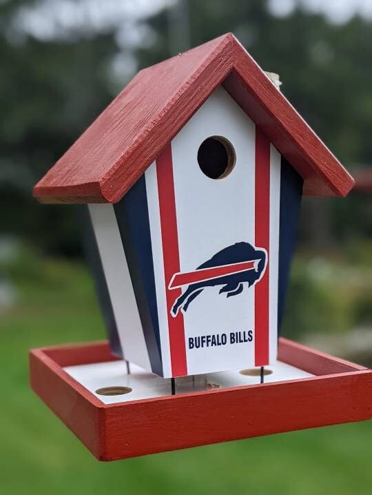 Buffalo Bills Bird ( Red Roof) Birdhouse
