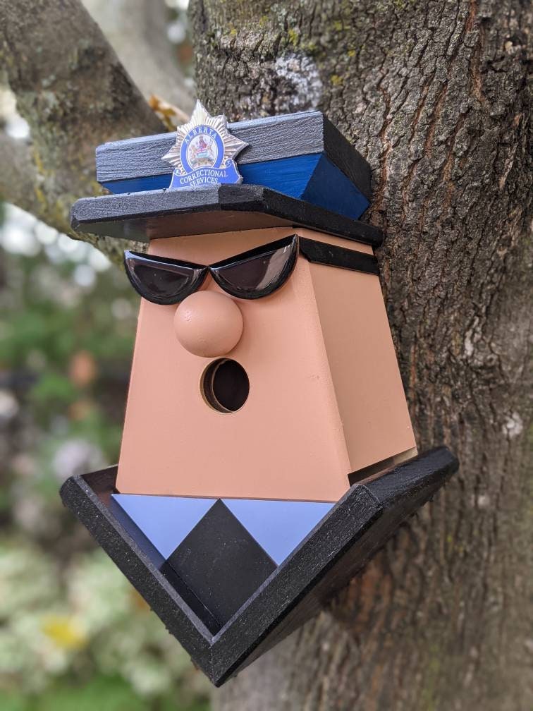 Upside Down Alberta Correctional Service Birdhouse