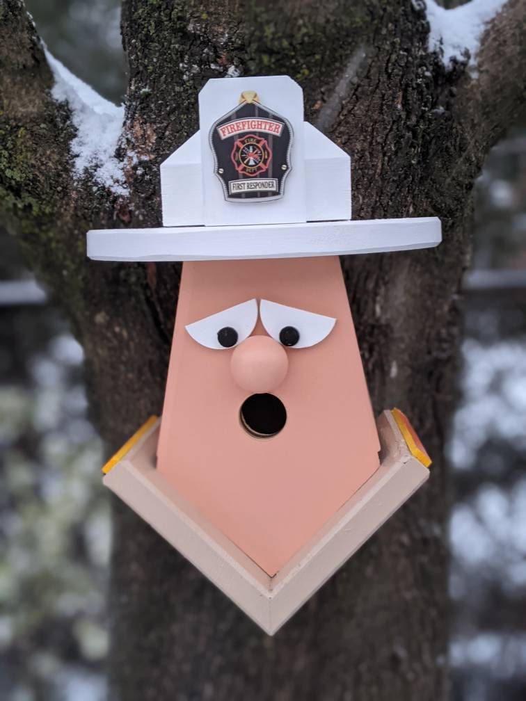 Firefighter Birdhouse