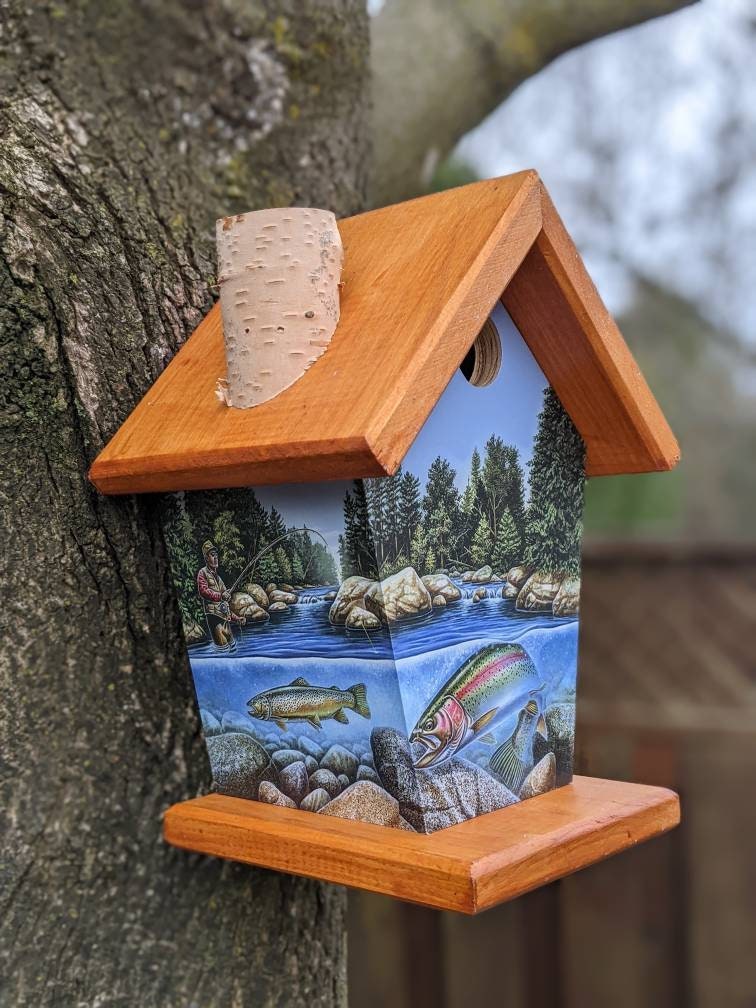 Fishing Steelhead Birdhouse Sports