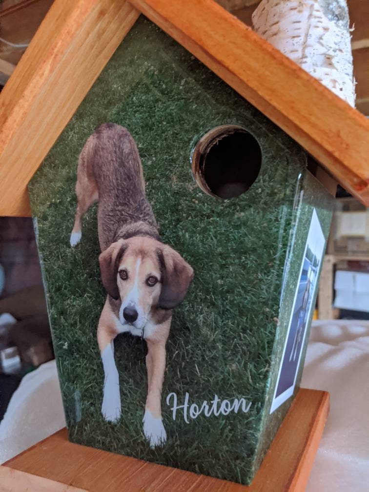 Personalized Pet ( image wrapped + additional side images) Birdhouse