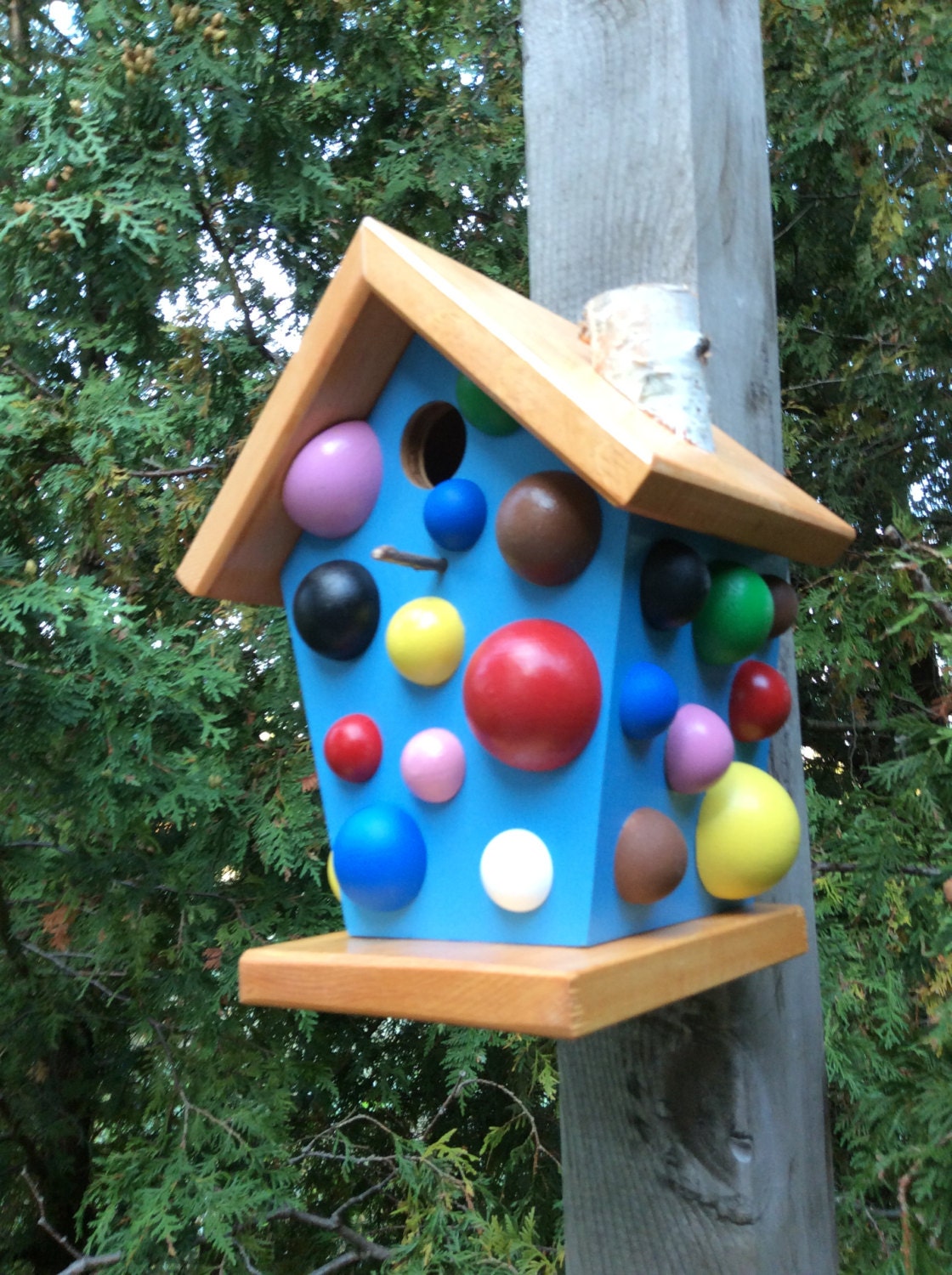 Polka Dot Birdhouse