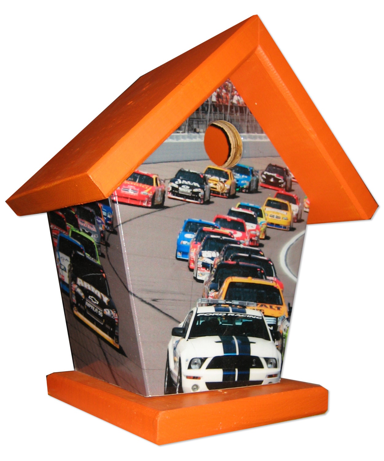 Nascar (Yellow Roof) Birdhouse Sports