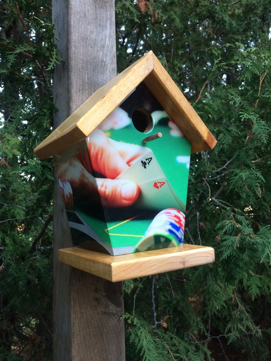 Poker Game Birdhouse