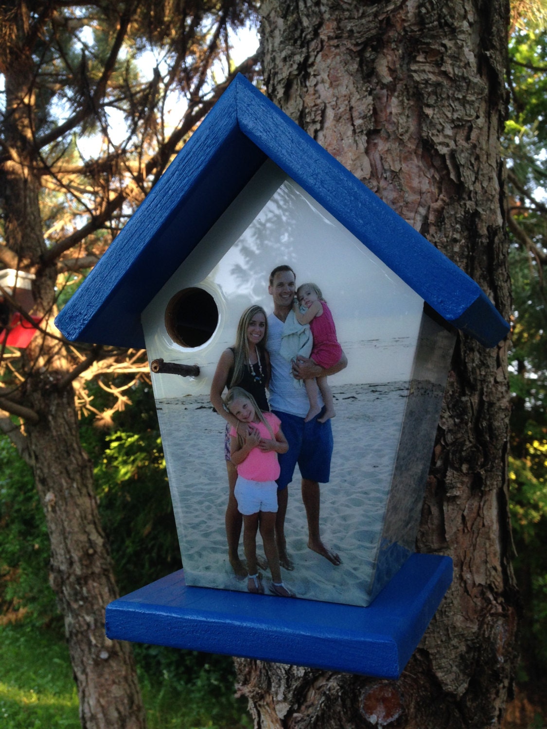 Personalized Beach Family Birdhouse
