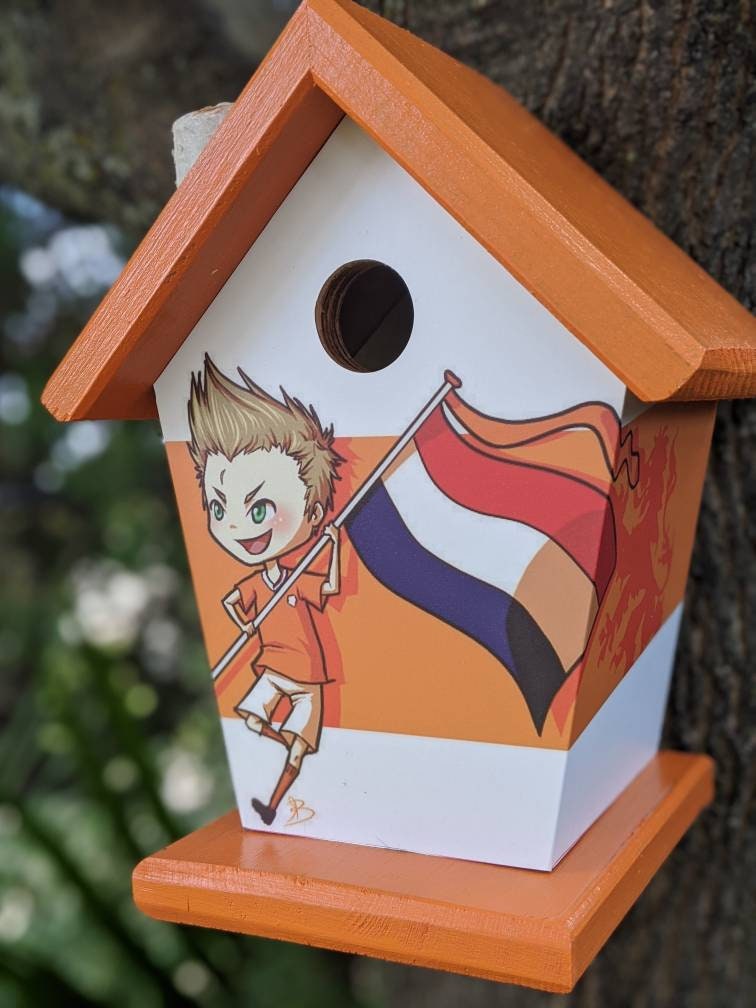Soccer Player Holland Birdhouse Sports