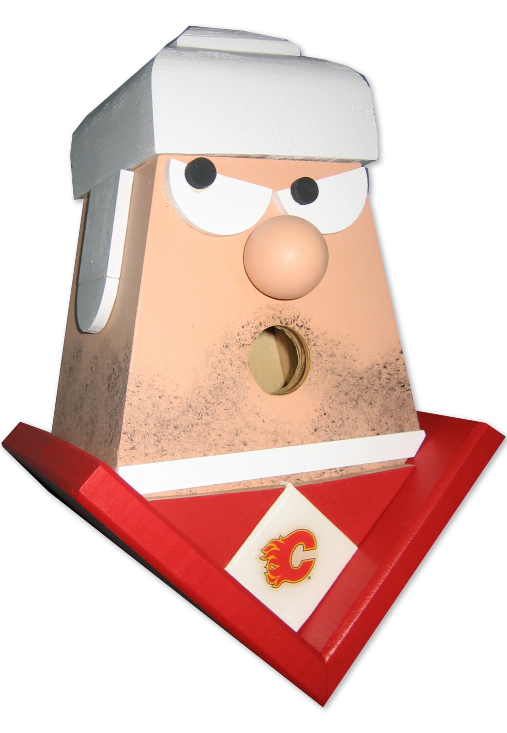 Hockey Player with Black Eye Birdhouse