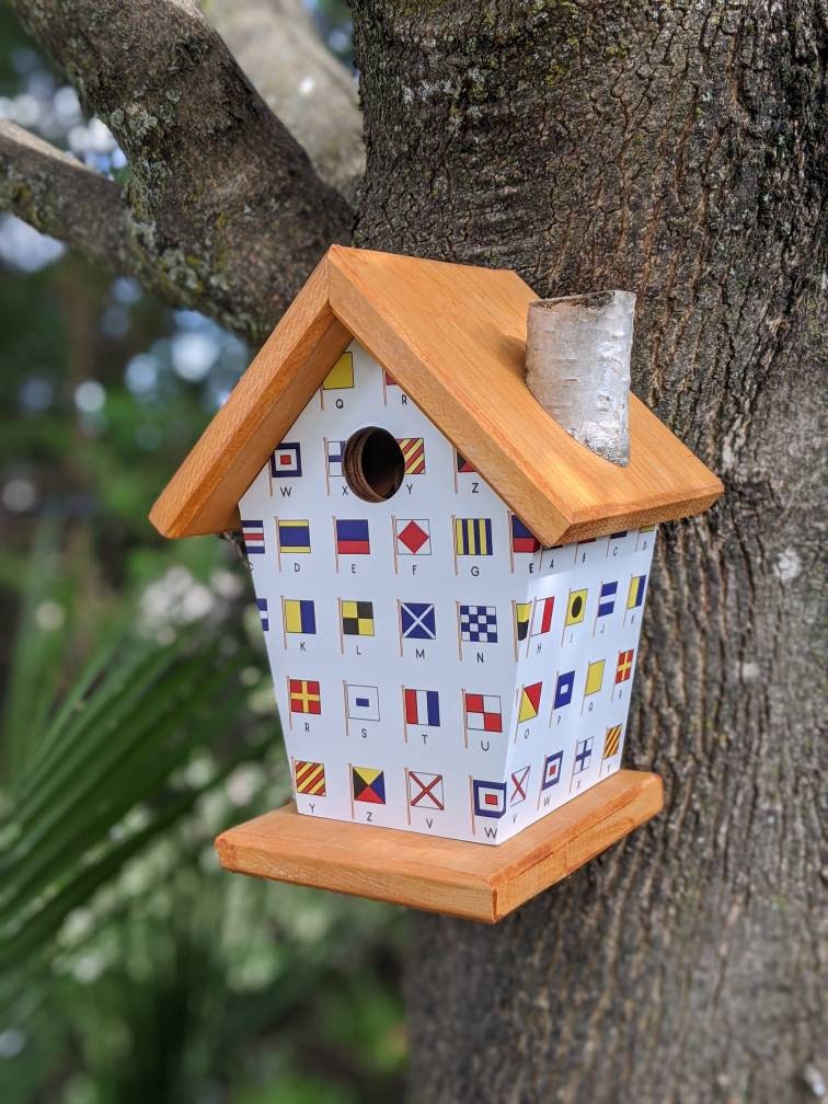 Nautical Flags Birdhouse