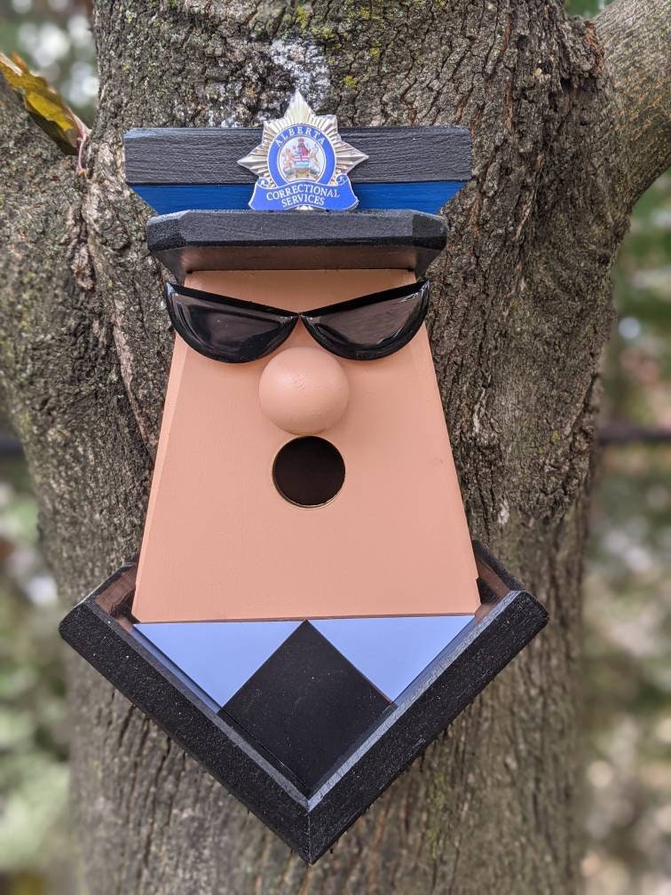 Upside Down Alberta Correctional Service Birdhouse