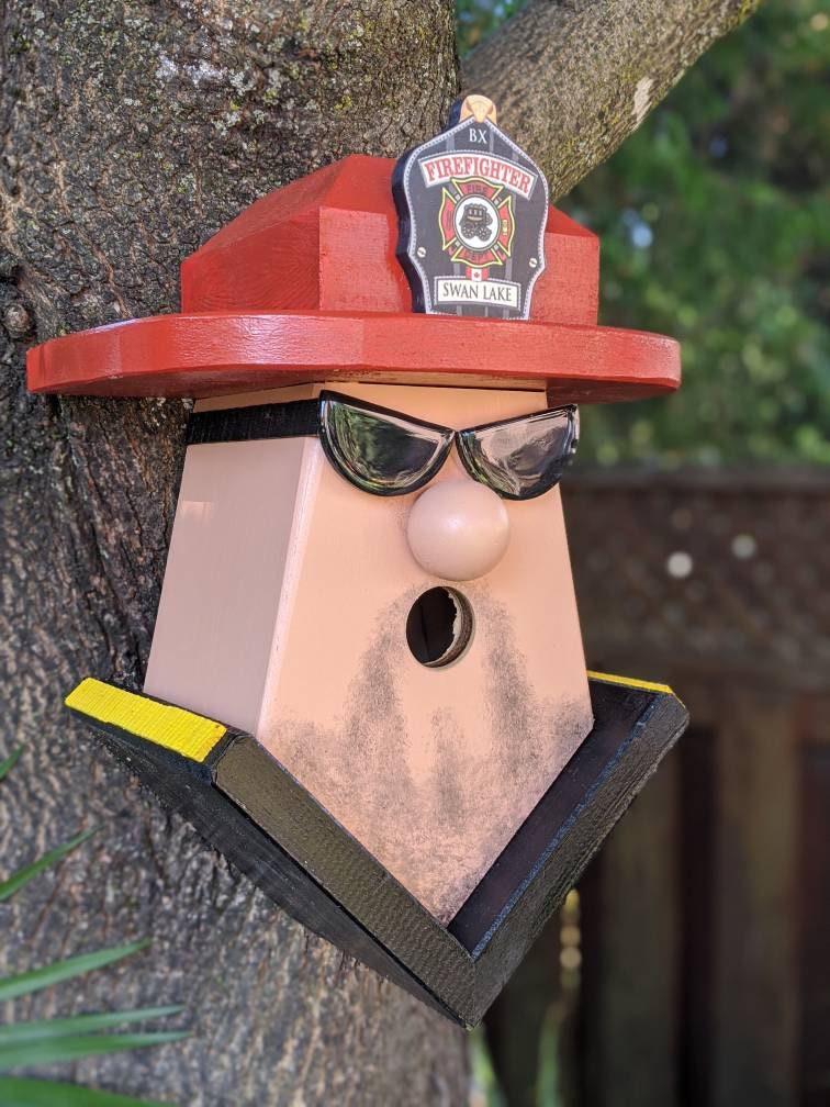 Firefighter Personalized Birdhouse