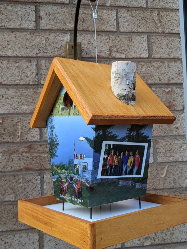 Personalized Cottage Bird Feeder