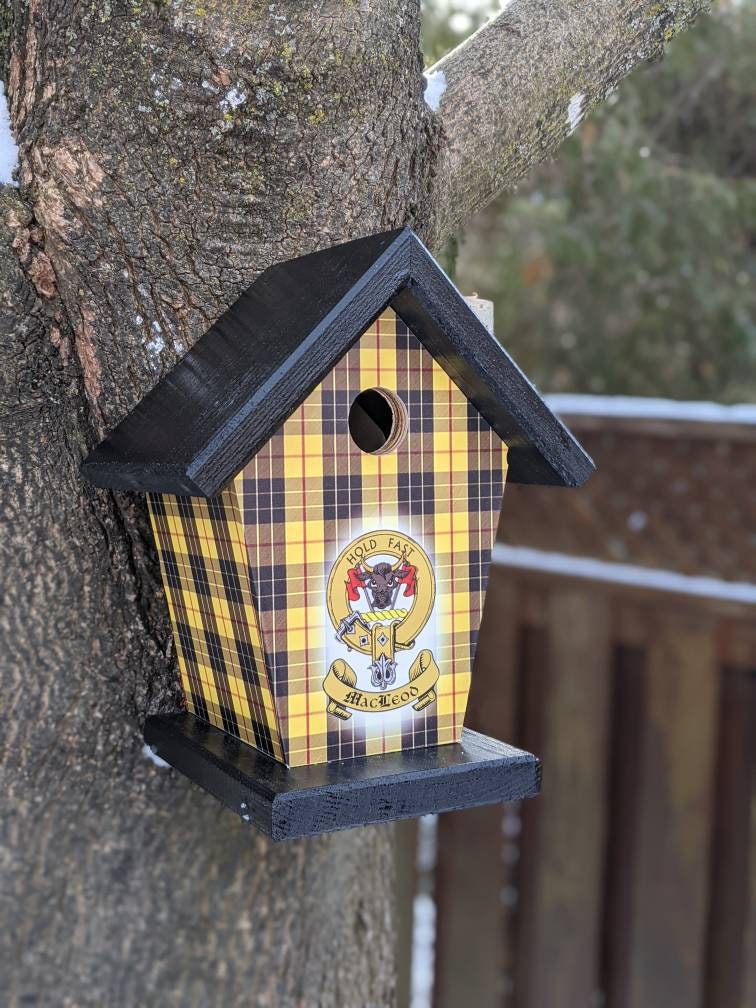 MacLeod Crest & Tartan Birdhouse