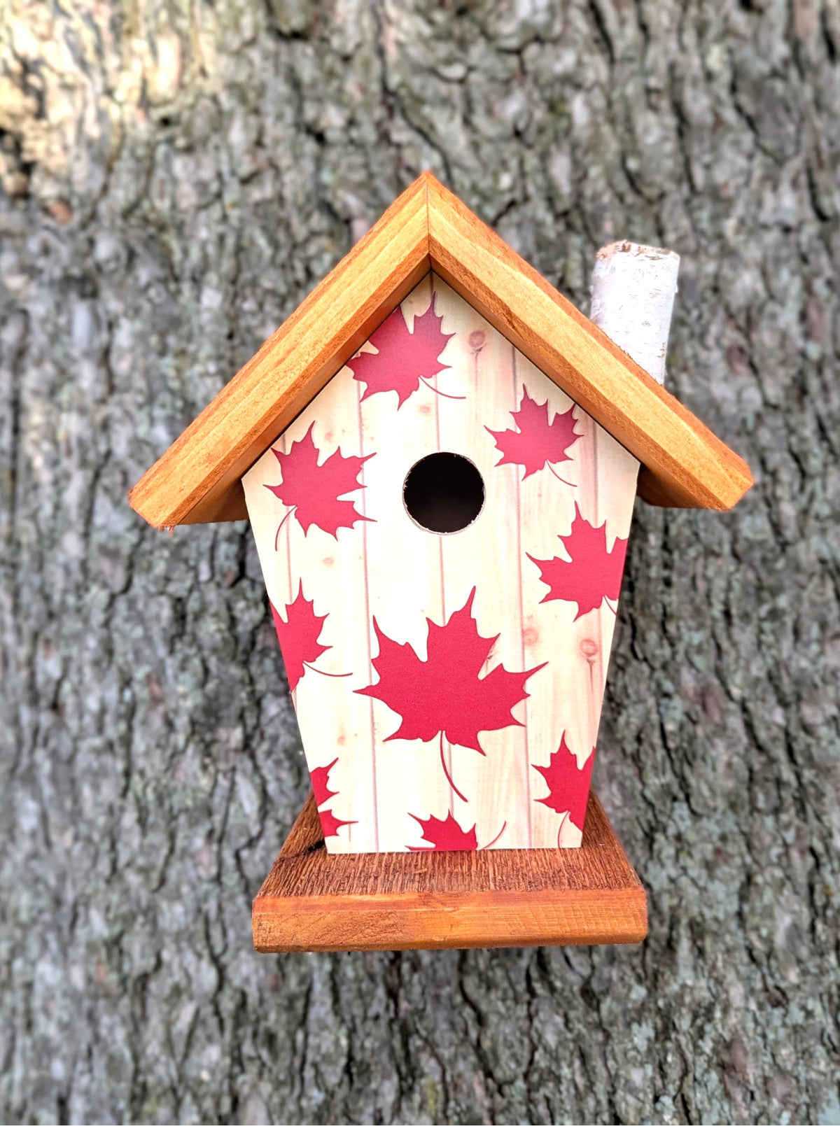 Canadian Maple Leaf Birdhouse