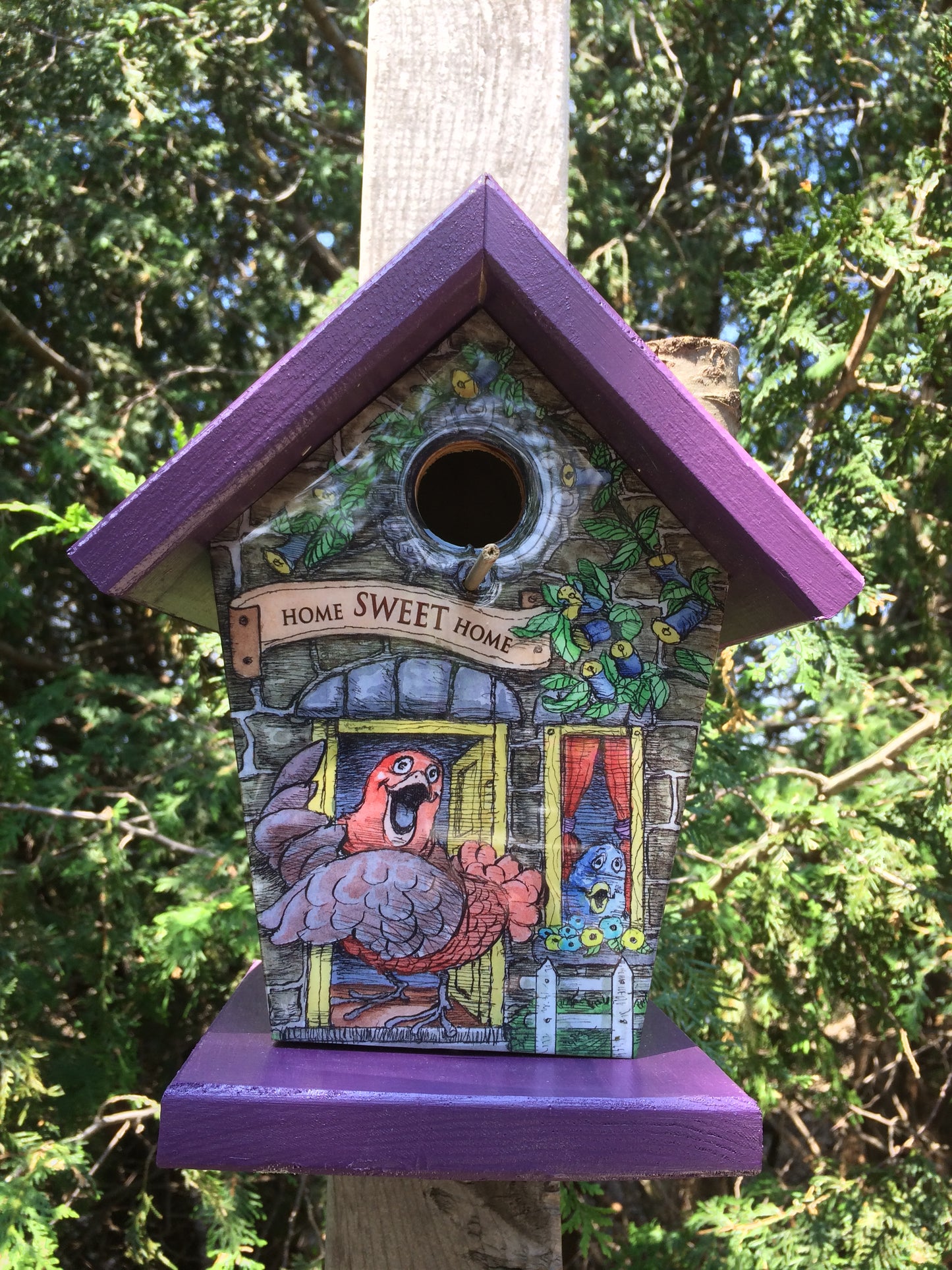 Home Sweet Home Birdhouse  Art work by Phil Mallette