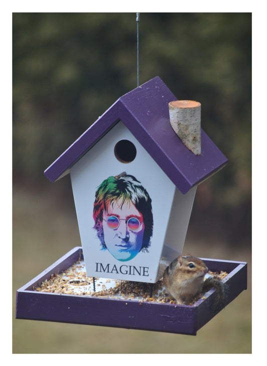 John Lennon Imagine Bird Feeder