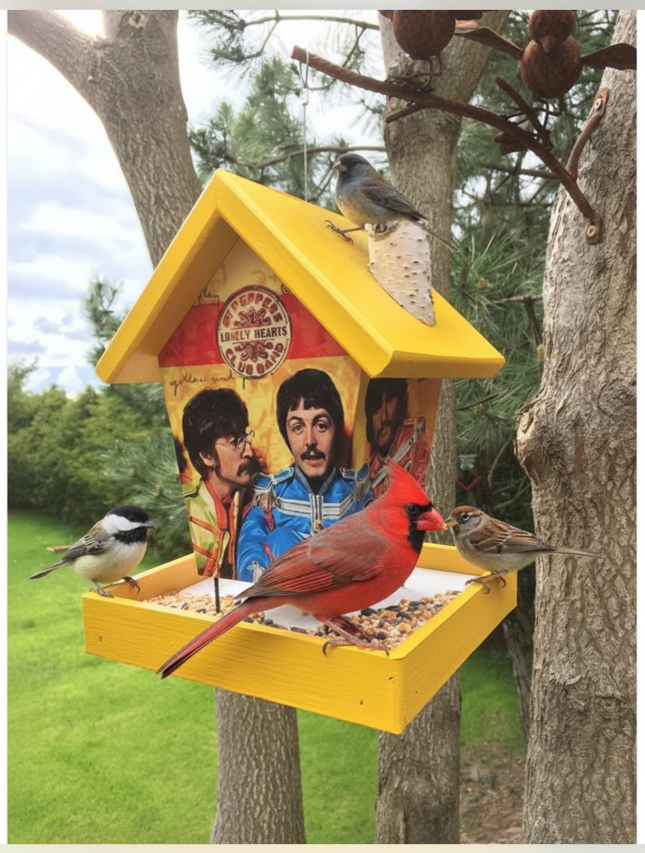 Beatles Sergeant Pepper’s lonely hearts club Bird Feeder