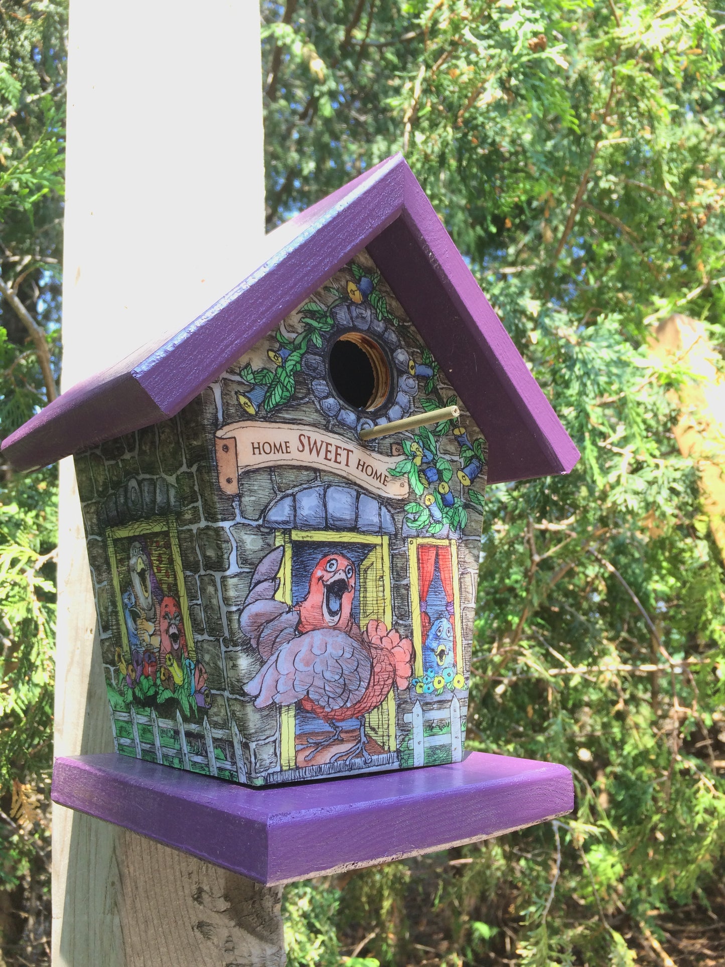 Home Sweet Home Birdhouse  Art work by Phil Mallette