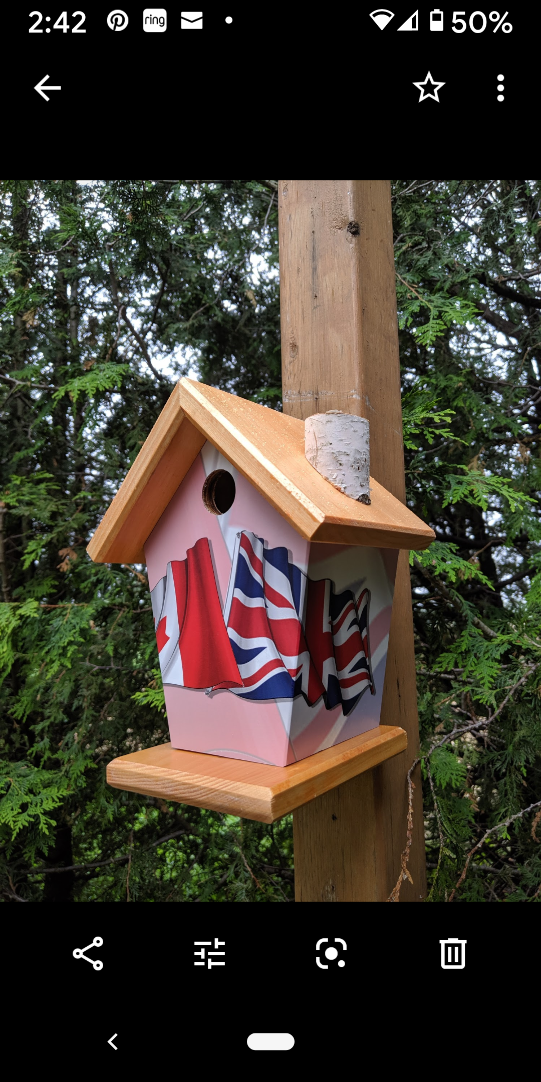 Canada Union Jack Birdhouse