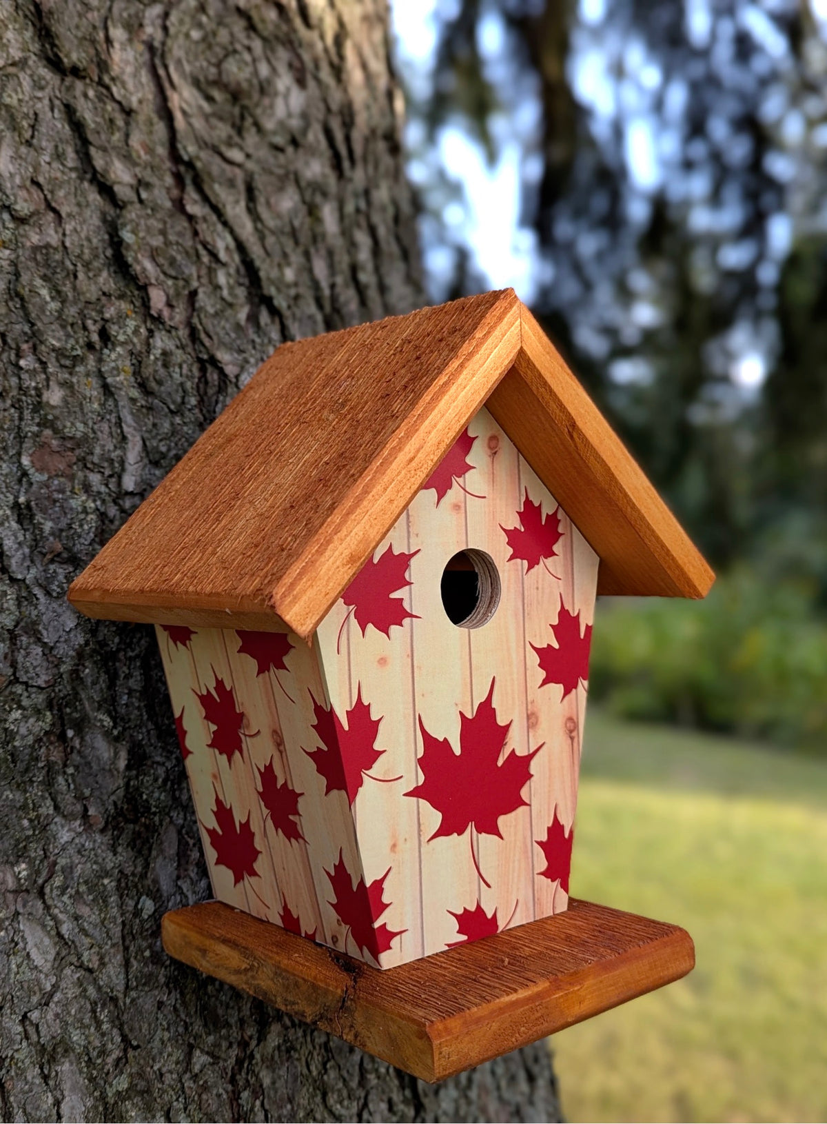 Canadian Maple Leaf Birdhouse