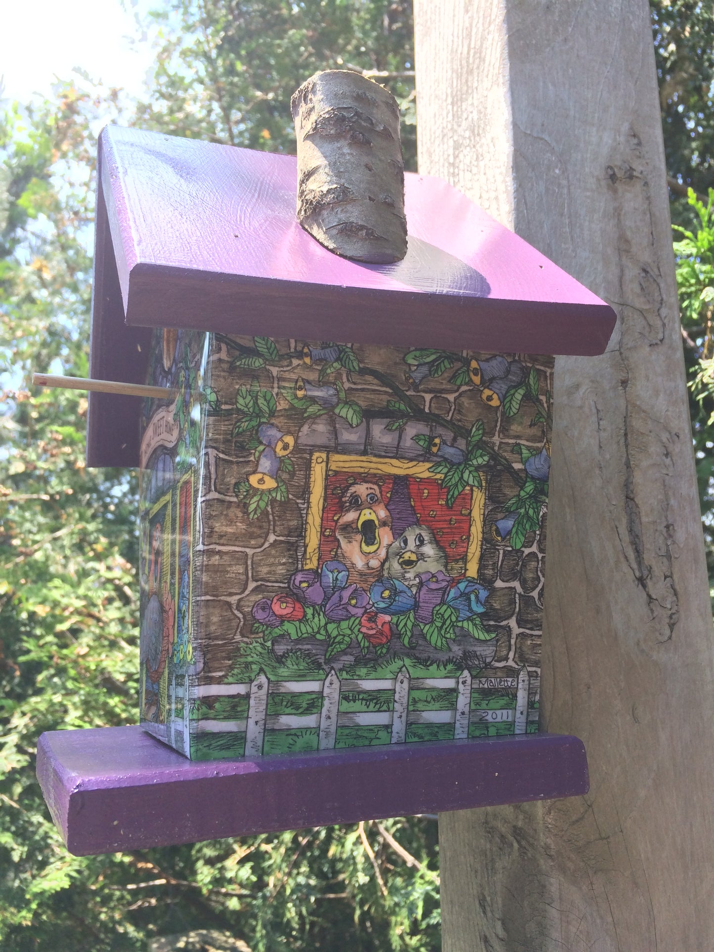 Home Sweet Home Birdhouse  Art work by Phil Mallette