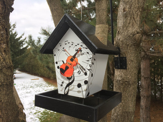 Music lovers bird feeder