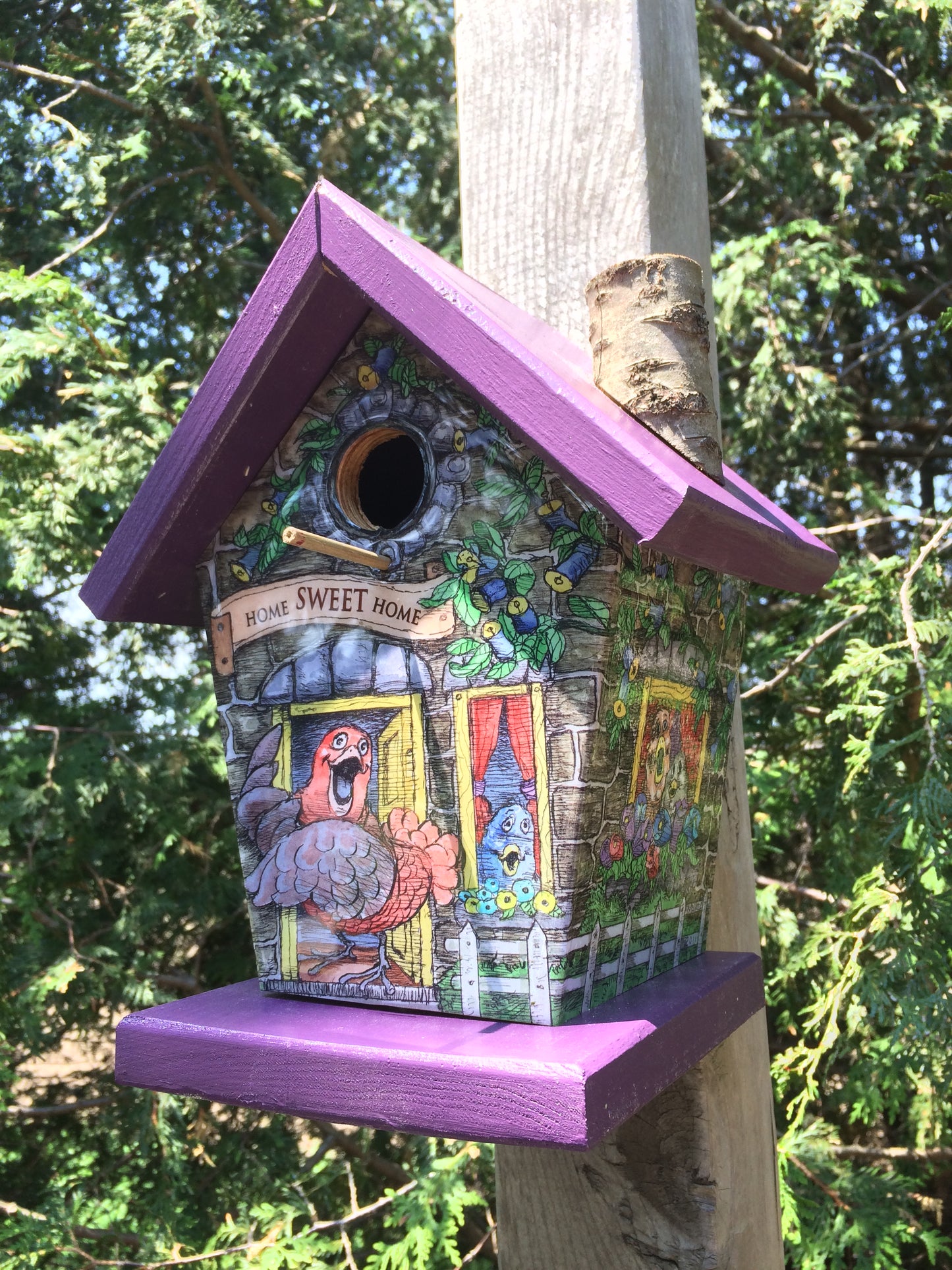 Home Sweet Home Birdhouse  Art work by Phil Mallette