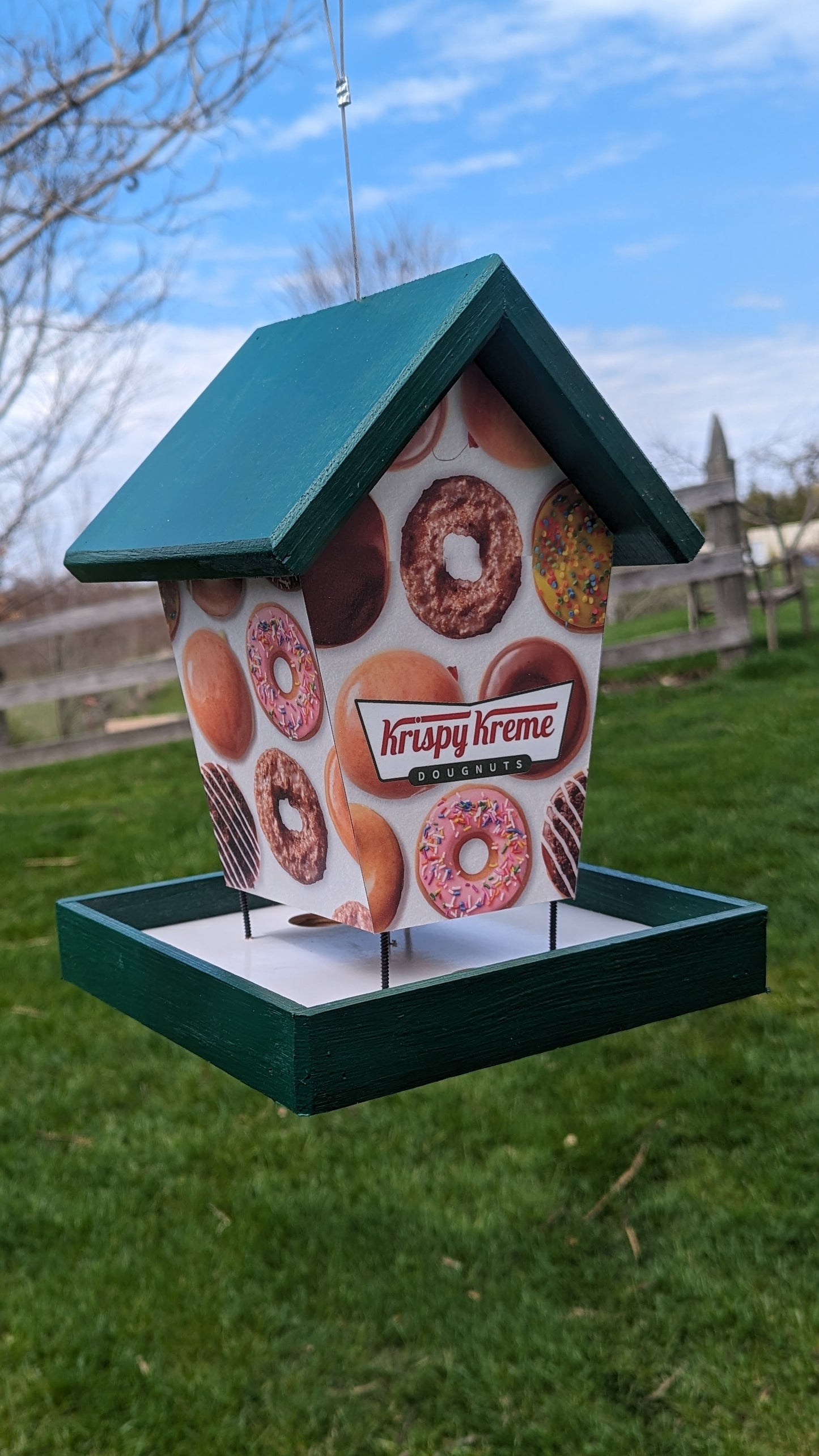 Krispy Kreme Bird Feeder