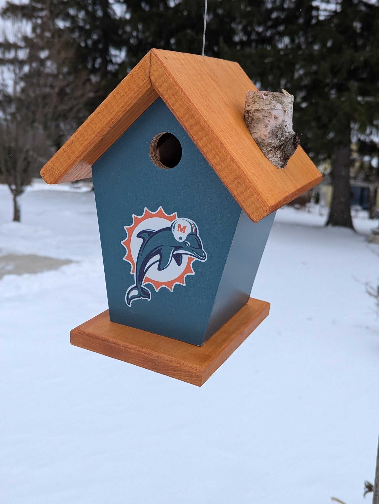 Miami Dolphins Birdhouse