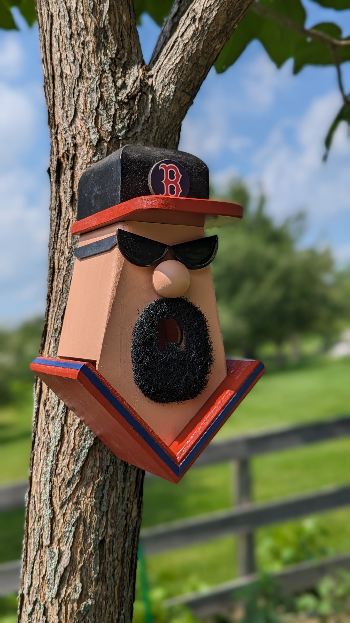 Boston Red Sox Player Birdhouse