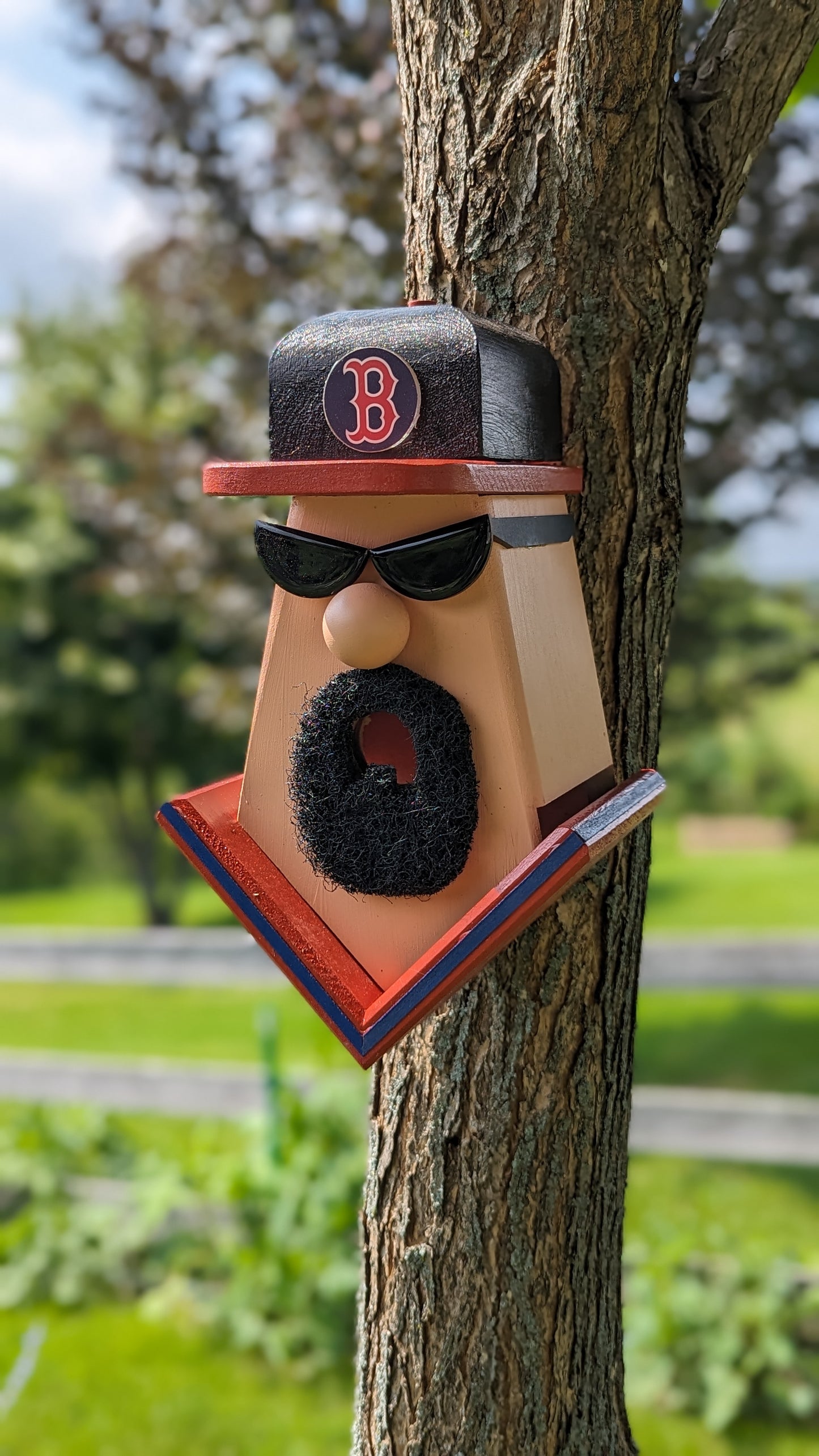 Boston Red Sox Player Birdhouse