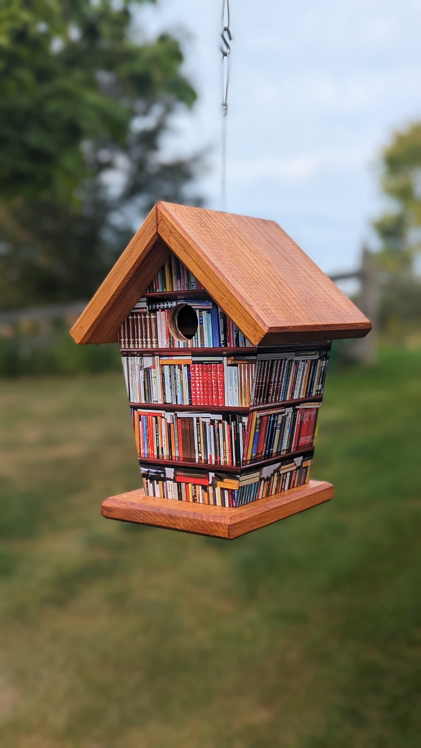 Book Nook four-sided birdhouse