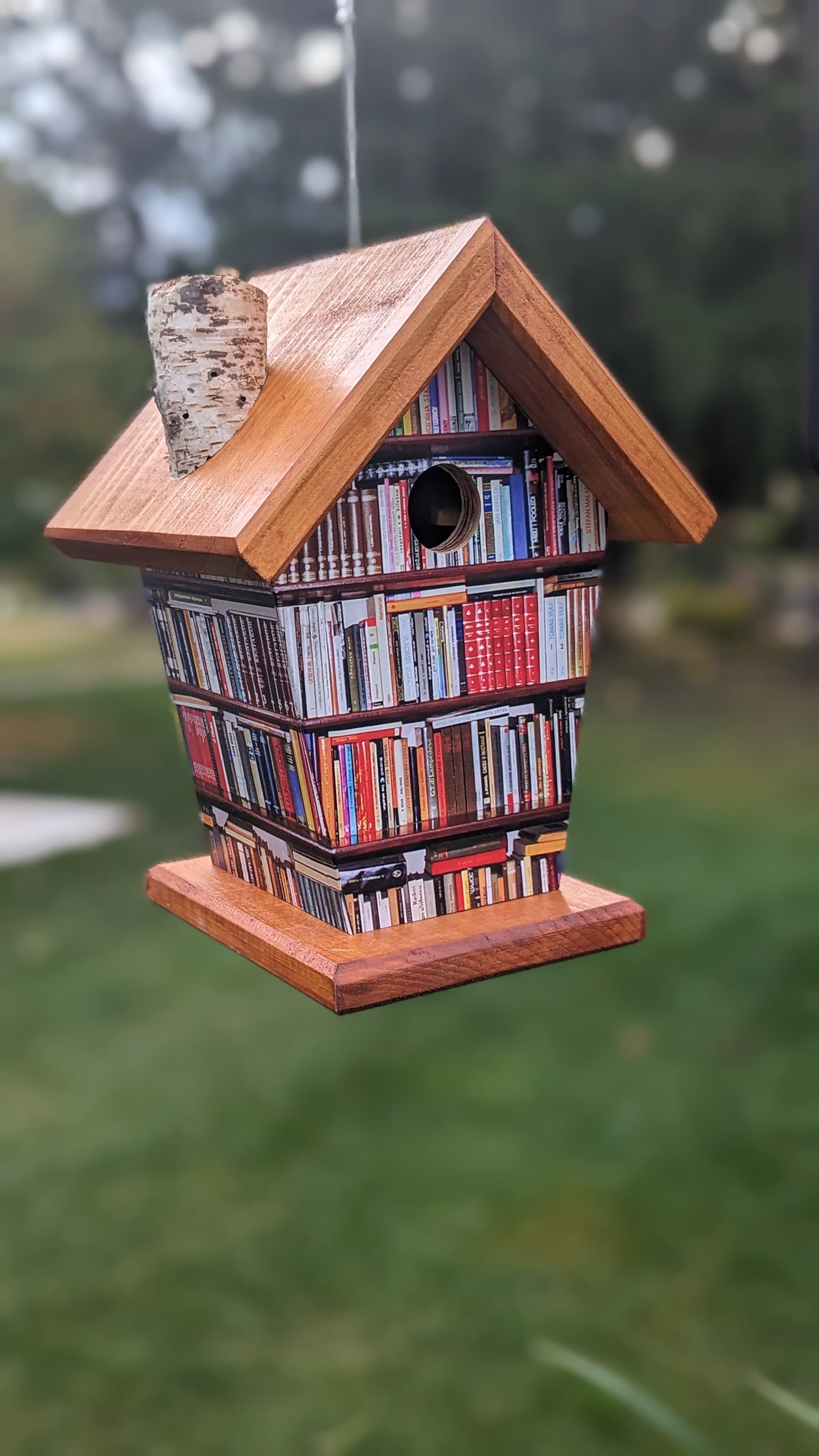 Book Nook four-sided birdhouse